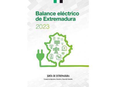 Portada del Balance eléctrico de Extremadura 2023