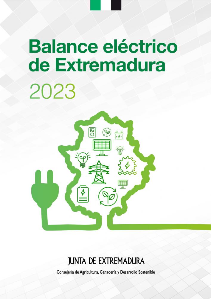 Portada del Balance eléctrico de Extremadura 2023